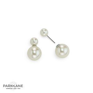 NWT DOUBLE SIDED PEARL LOOK EARRINGS 2 IN 1